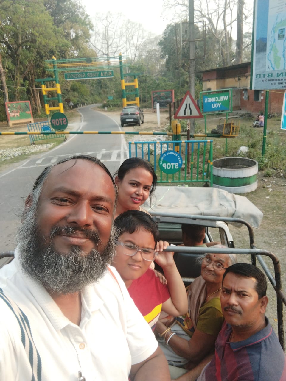 Buxa forest by own car & car parking at buxa homestay